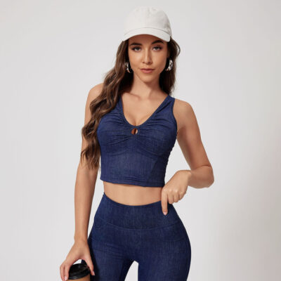 Keyhole Cropped Tank Top