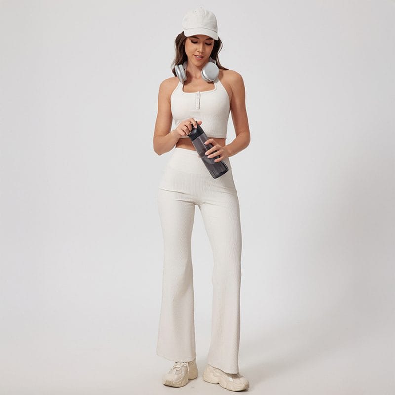Zeagull Rib Flared Pants - Image 2