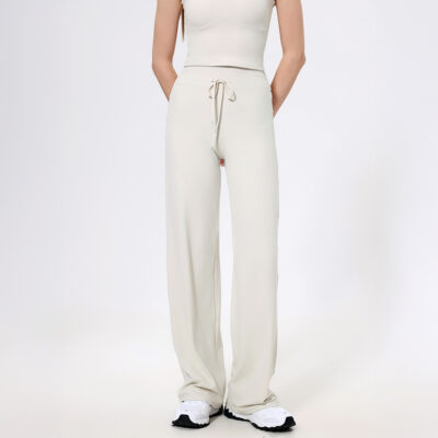 High-Waisted Straight Leg Pants