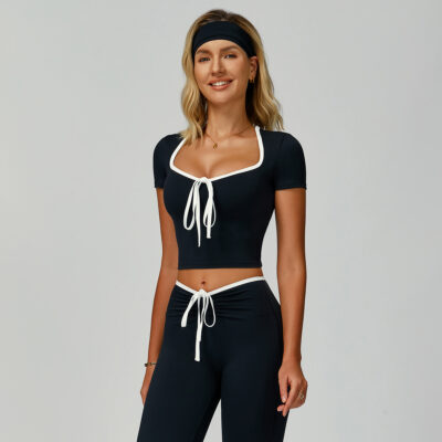 Bowknot Short Sleeves